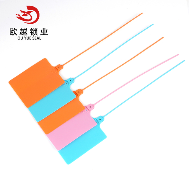 Доказательство несанкционированного доступа образца пластикового уплотнения большой двери контейнера безопасностью флага OY-PS108 свободное 